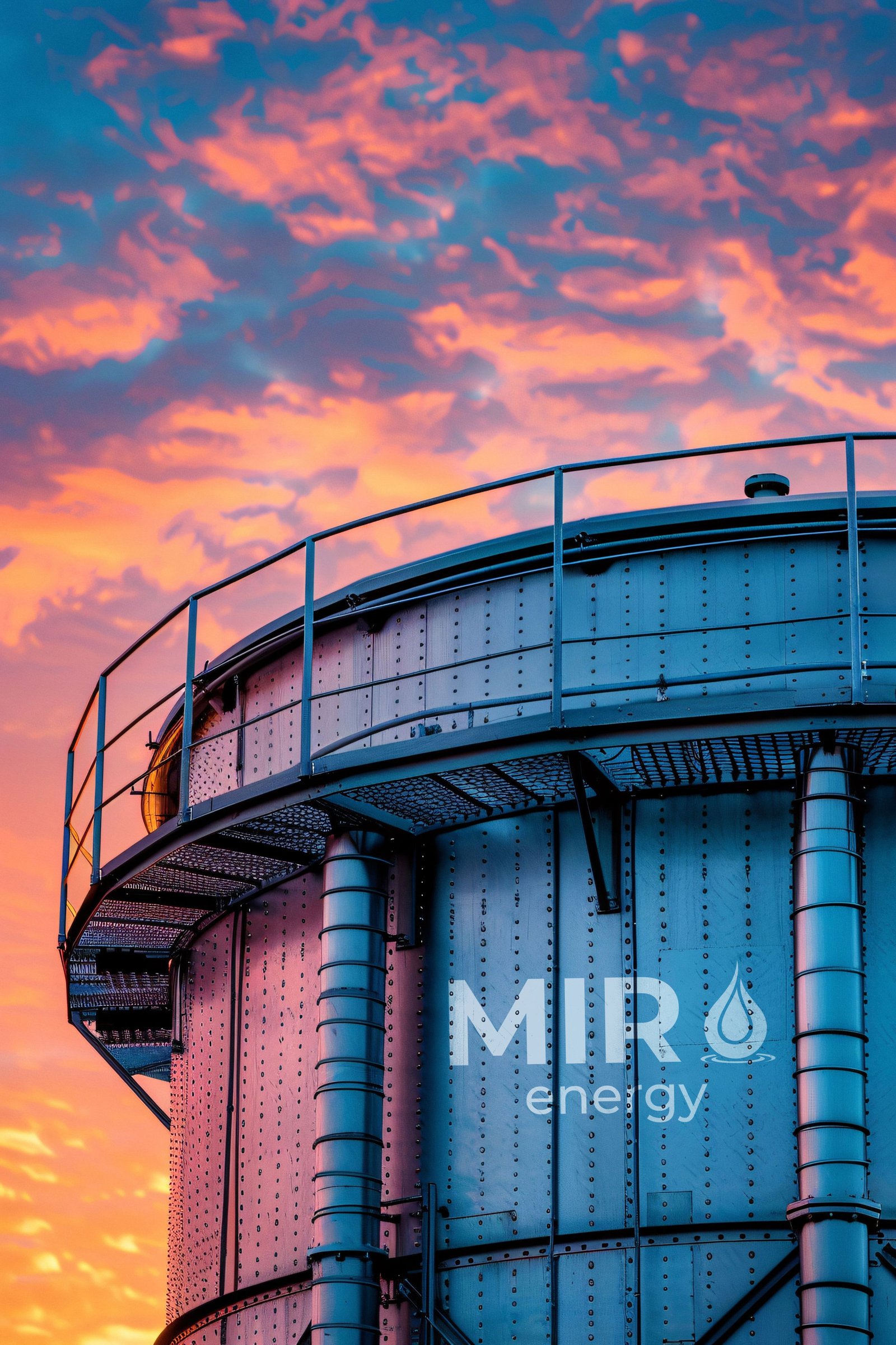 Industrial energy storage tank